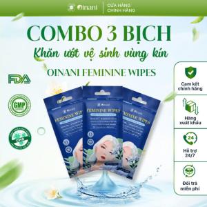 Combo of 3 Packs – Oinani Feminine Wipes (30 sheets per pack)