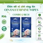 Combo of 2 Packs – Oinani Feminine Wipes (Jasmine Scent) – 20 Sheets