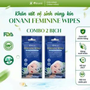 Combo of 2 Packs – Oinani Feminine Wipes (Jasmine Scent) – 20 Sheets
